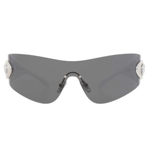 versace dark grey shield men's sunglasses ve2280 100087 42