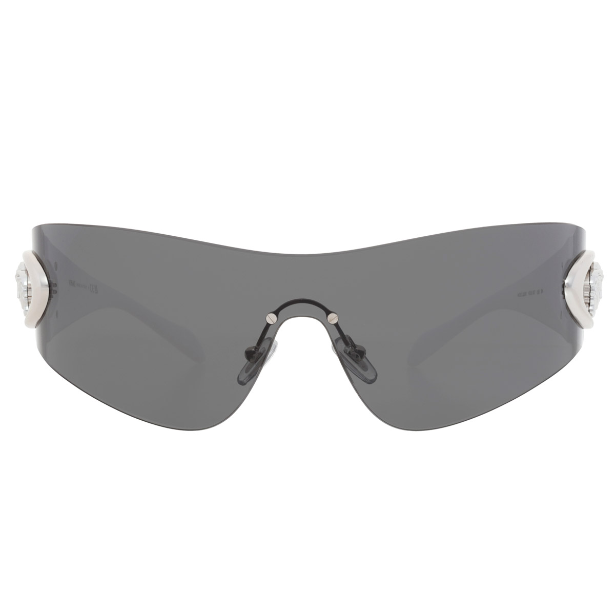 versace dark grey shield men's sunglasses ve2280 100087 42 versace dark grey shield men's sunglasses ve2280 100087 42