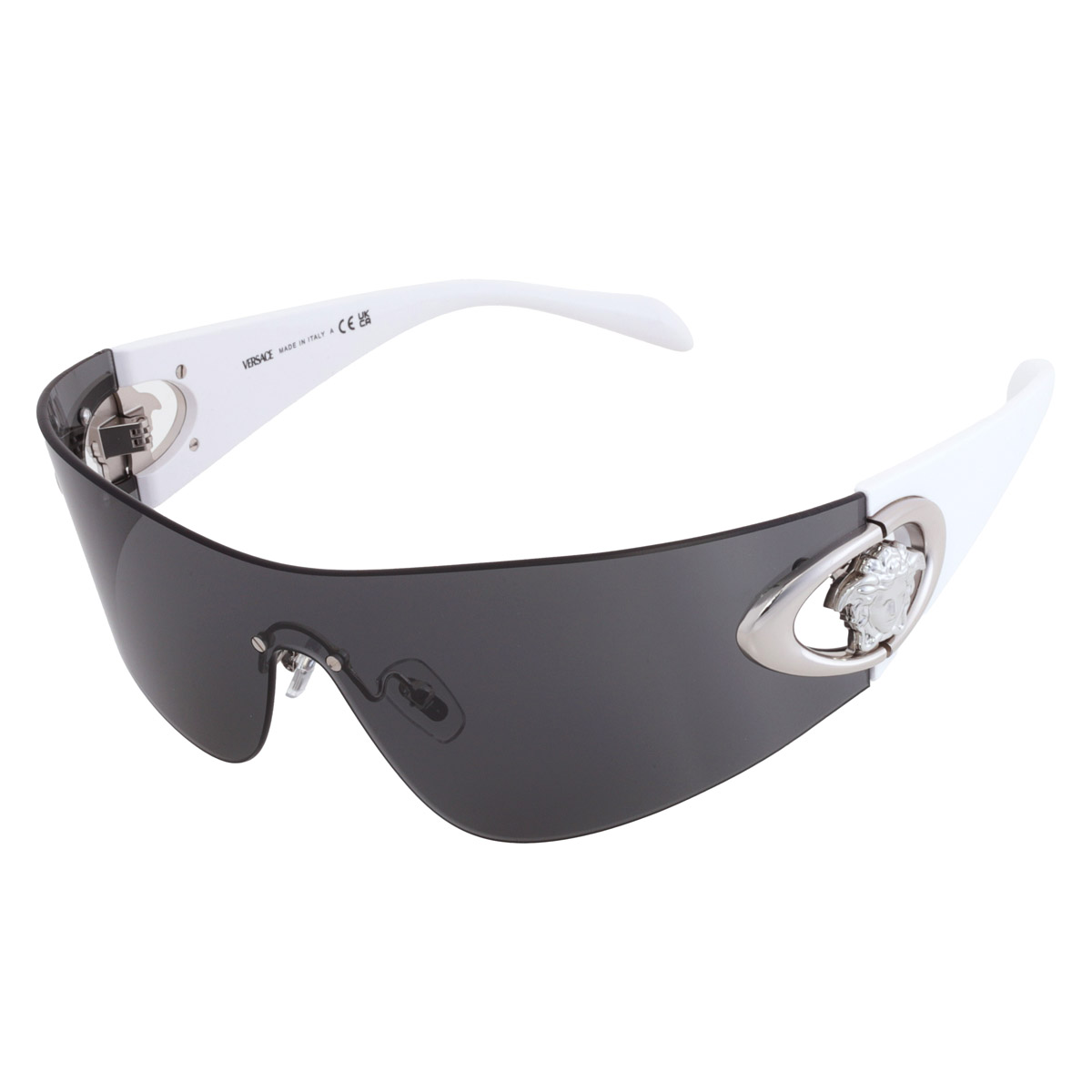 versace dark grey shield men's sunglasses ve2280 100087 42 versace dark grey shield men's sunglasses ve2280 100087 42