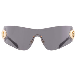 versace dark grey shield men's sunglasses ve2280 100287 42
