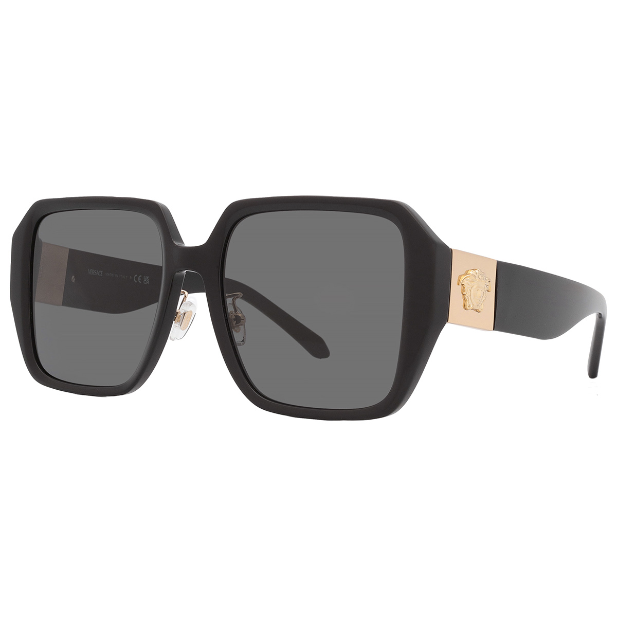 versace dark grey square ladies sunglasses ve4472d gb1/87 56 versace dark grey square ladies sunglasses ve4472d gb1/87 56