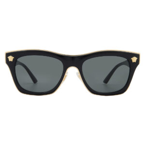 versace dark grey square men's sunglasses ve2272 gb1/87 53