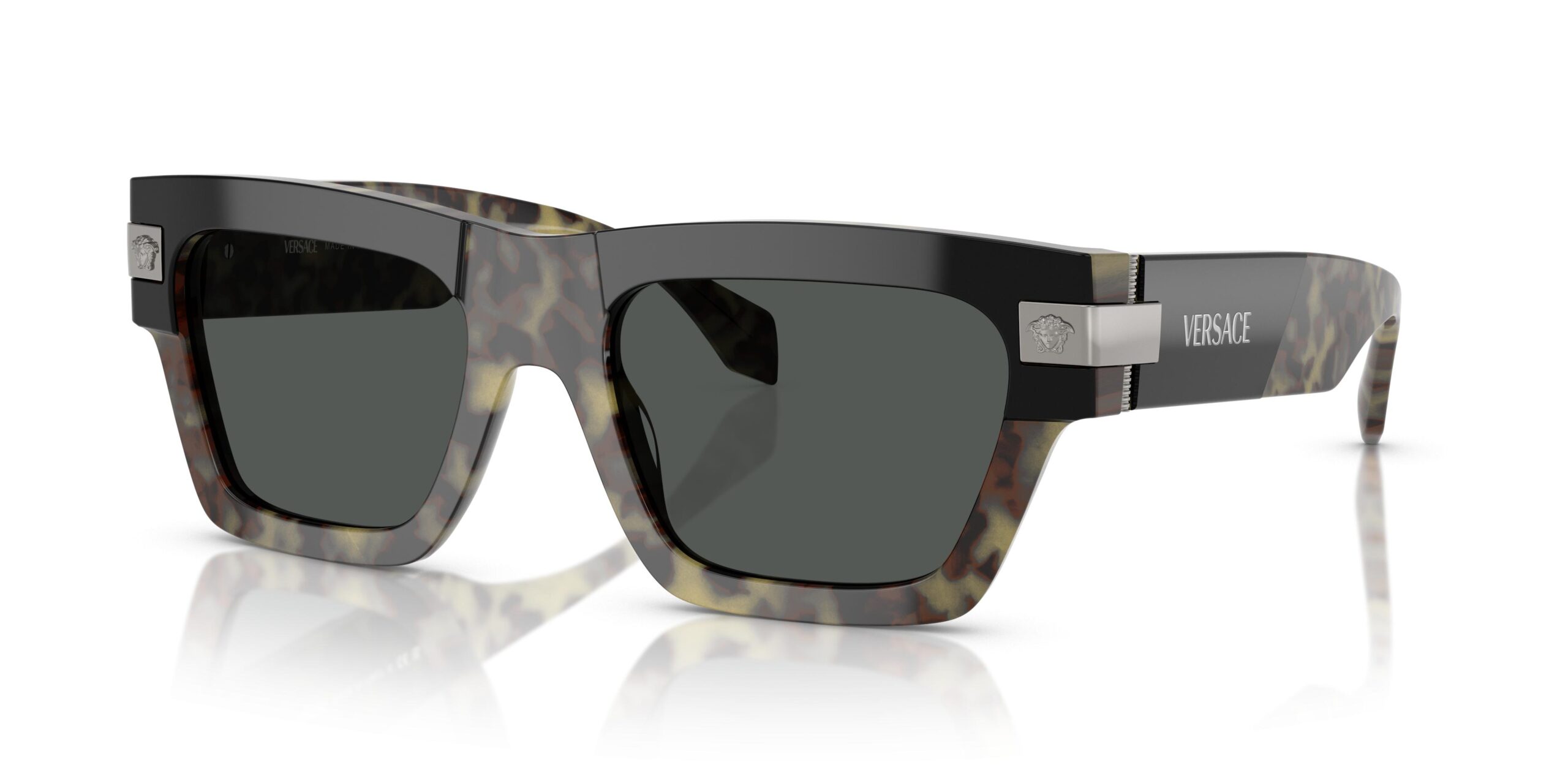 versace dark grey square men's sunglasses ve4464 545687 52 versace dark grey square men's sunglasses ve4464 545687 52
