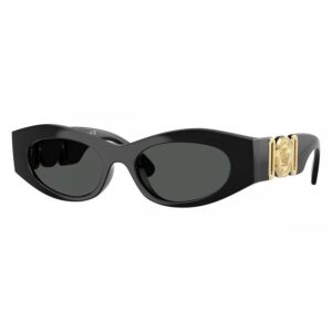 versace dark grey oval men's sunglasses ve4480u gb1/87 51