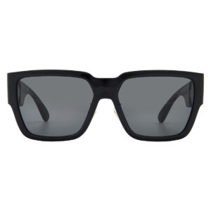 versace dark grey square men's sunglasses ve4483d gb1/87 57