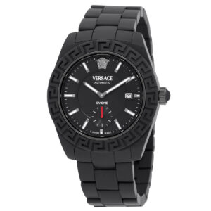 versace dv one automatic black dial men's watch ve7k00123