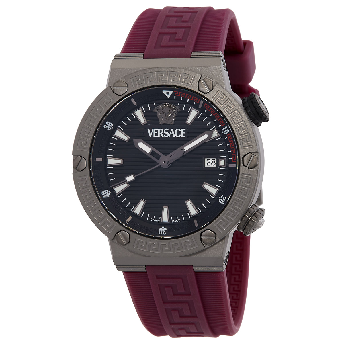 versace greca logo diver quartz black dial men's watch ve8g00224 versace greca logo diver quartz black dial men's watch ve8g00224