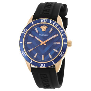 Витрина versace greca urban quartz blue dial men's watch veyca0224