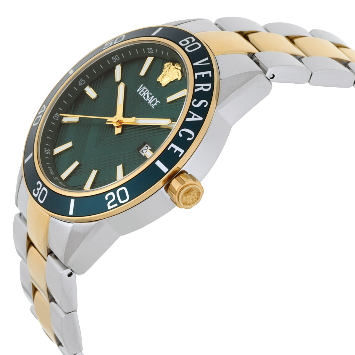 versace greca urban quartz green dial men's watch veyca0524 versace greca urban quartz green dial men's watch veyca0524