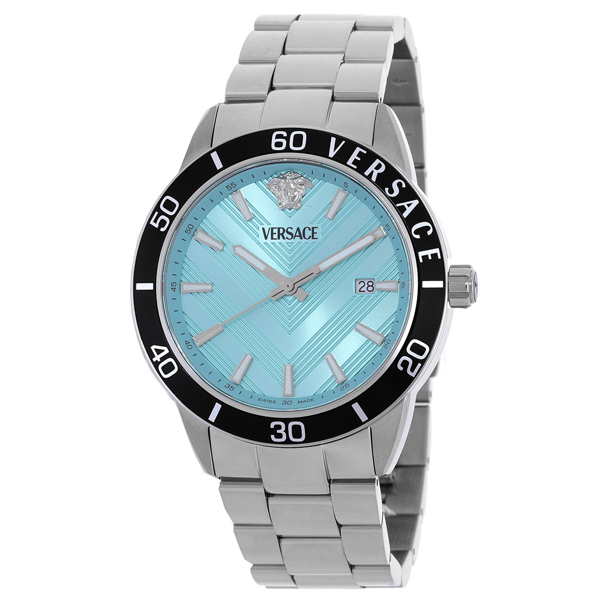 versace greca urban quartz turquoise dial men's watch veyca0324 versace greca urban quartz turquoise dial men's watch veyca0324
