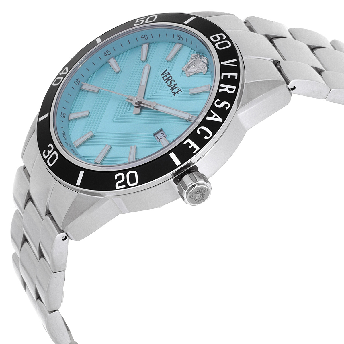 versace greca urban quartz turquoise dial men's watch veyca0324 versace greca urban quartz turquoise dial men's watch veyca0324