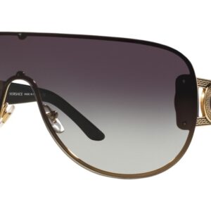 Home versace grey gradient shield ladies sunglasses ve2166 12528g 141