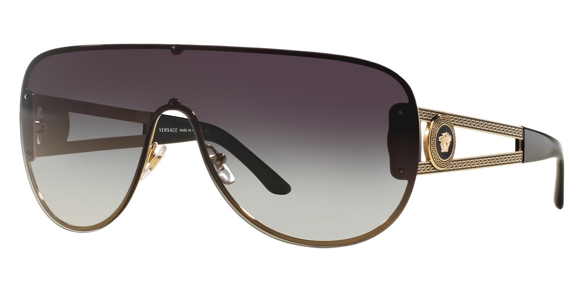 versace grey gradient shield ladies sunglasses ve2166 12528g 141 versace grey gradient shield ladies sunglasses ve2166 12528g 141