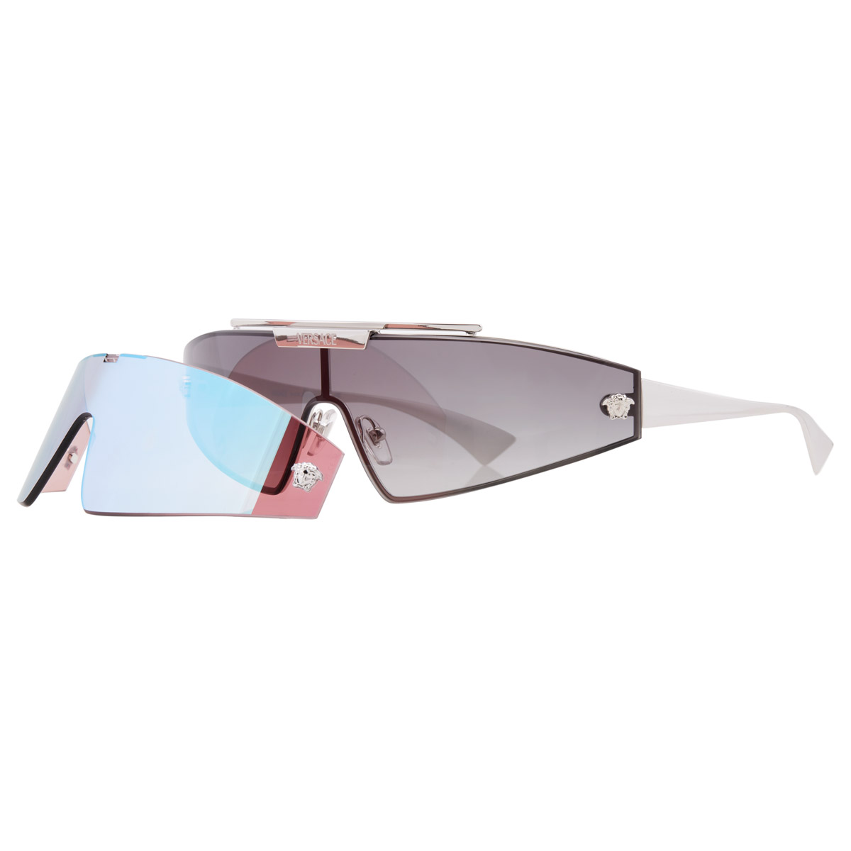 versace grey gradient shield ladies sunglasses ve2265 100011 144 versace grey gradient shield ladies sunglasses ve2265 100011 144
