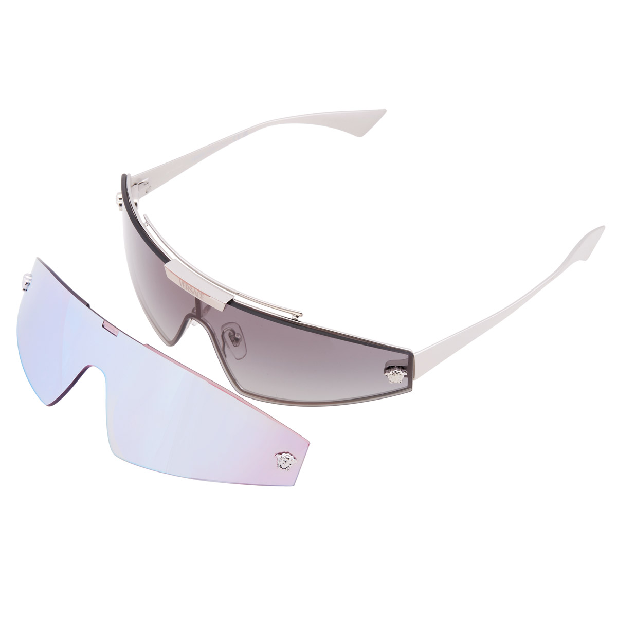 versace grey gradient shield ladies sunglasses ve2265 100011 144 versace grey gradient shield ladies sunglasses ve2265 100011 144