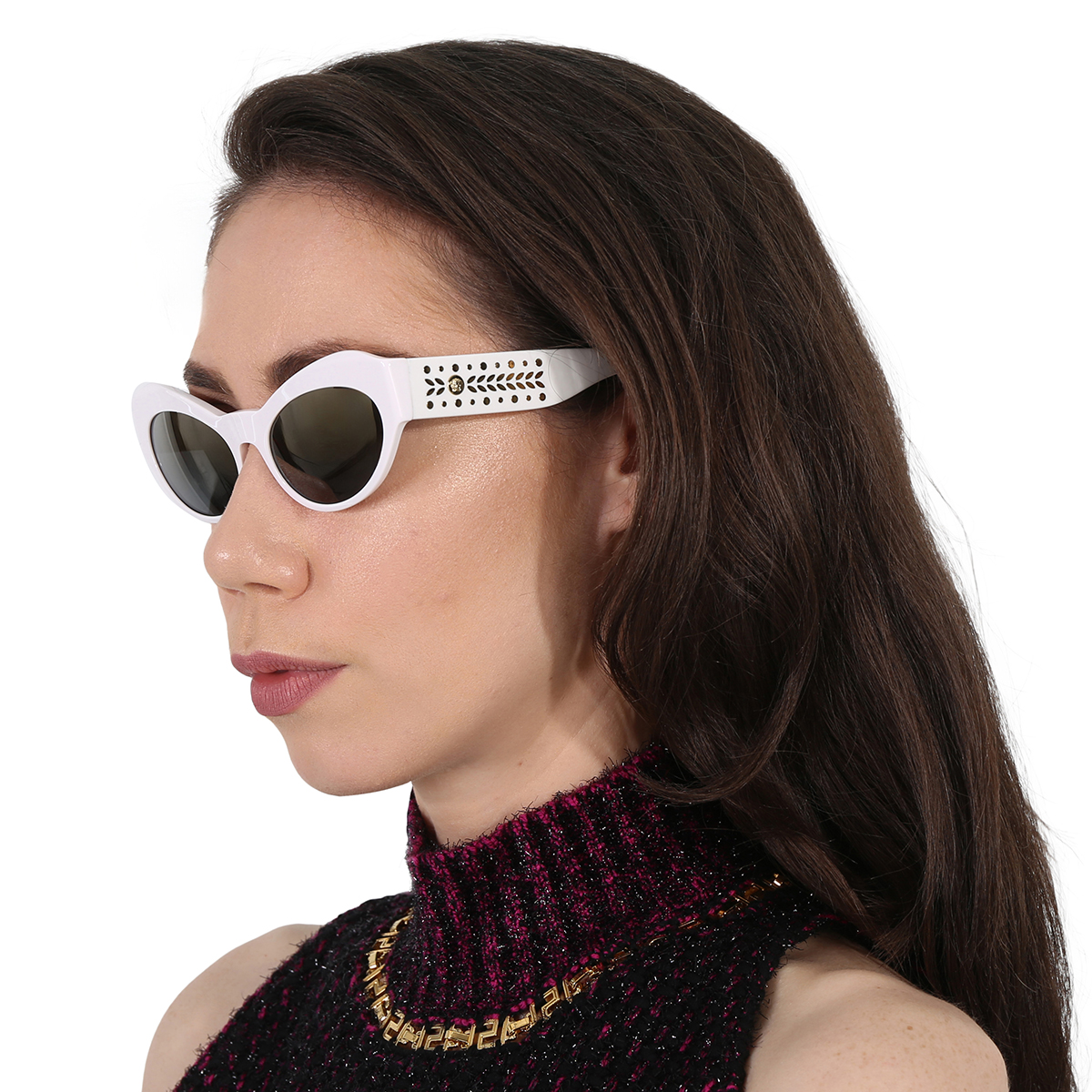 versace grey mirror gradient cat eye ladies sunglasses ve4356 401/y9 54 versace grey mirror gradient cat eye ladies sunglasses ve4356 401/y9 54