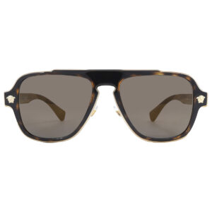 versace grey navigator men's sunglasses ve2199 12524t 56