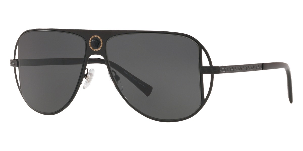 versace grey pilot men's sunglasses ve2212 100987 57 versace grey pilot men's sunglasses ve2212 100987 57