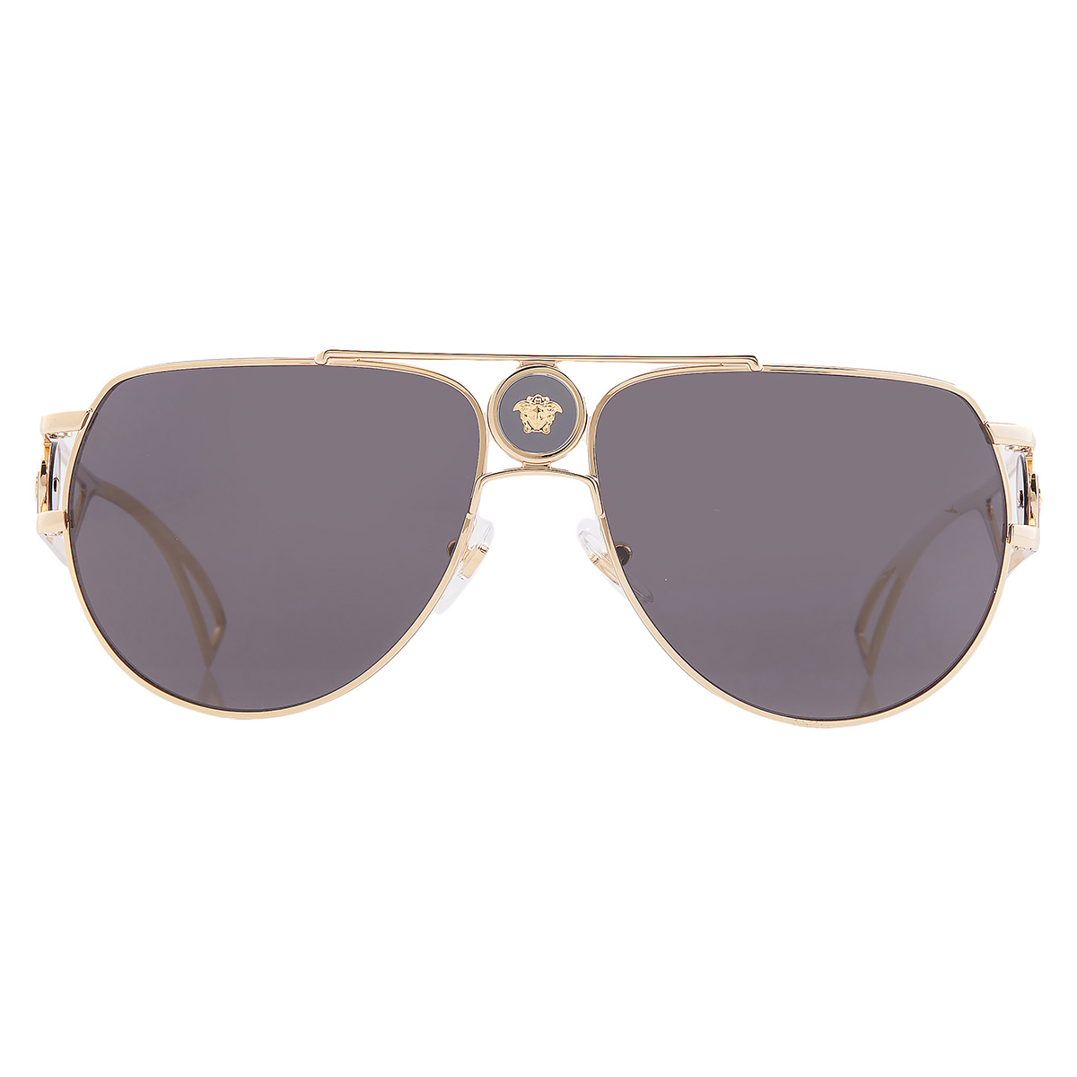 versace grey pilot men's sunglasses ve2225 100287 60 versace grey pilot men's sunglasses ve2225 100287 60