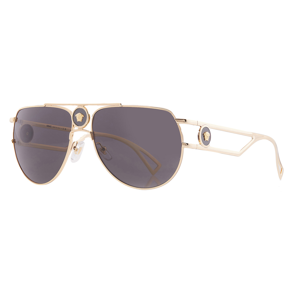 versace grey pilot men's sunglasses ve2225 100287 60 versace grey pilot men's sunglasses ve2225 100287 60