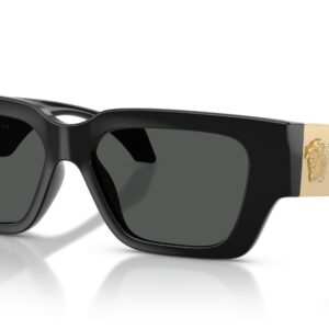 versace grey rectangular ladies sunglasses ve4497u gb1/87 53