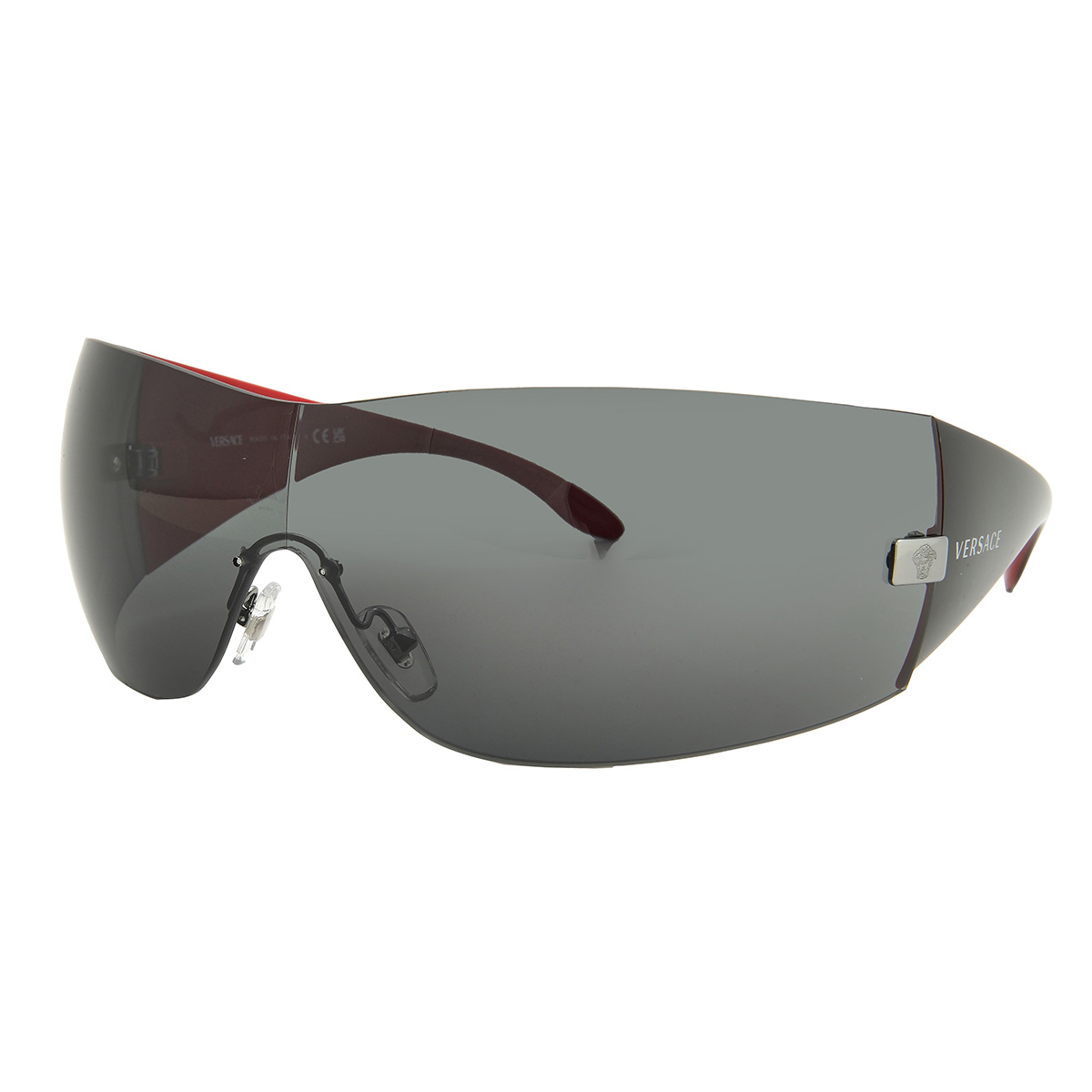 versace grey shield ladies sunglasses ve2054 100187 141 versace grey shield ladies sunglasses ve2054 100187 141