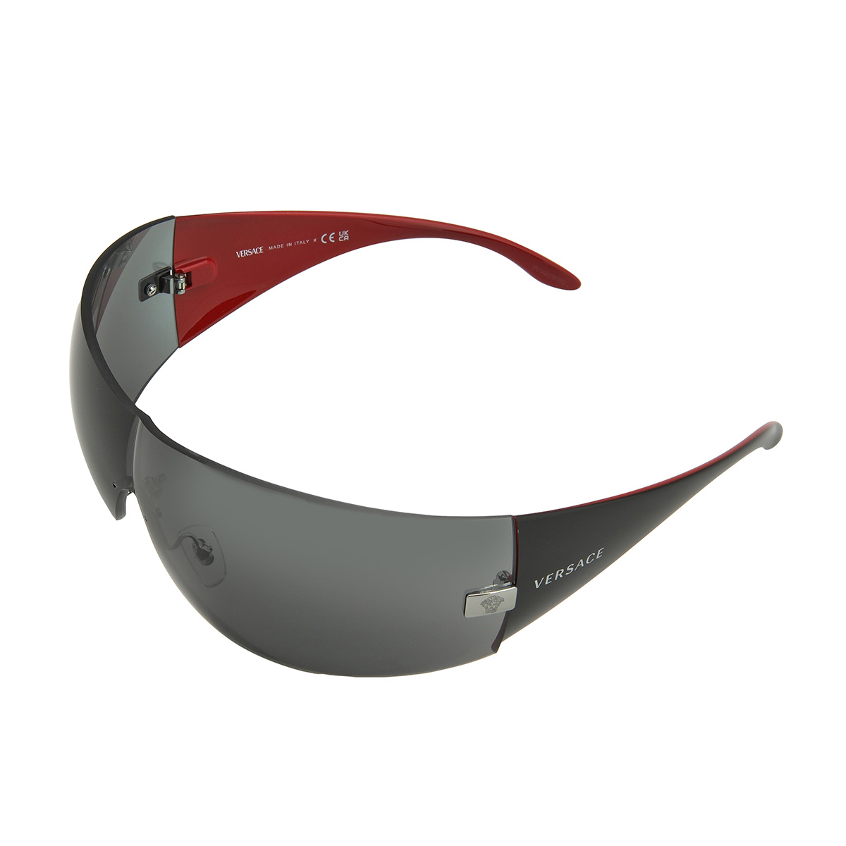 versace grey shield ladies sunglasses ve2054 100187 141 versace grey shield ladies sunglasses ve2054 100187 141