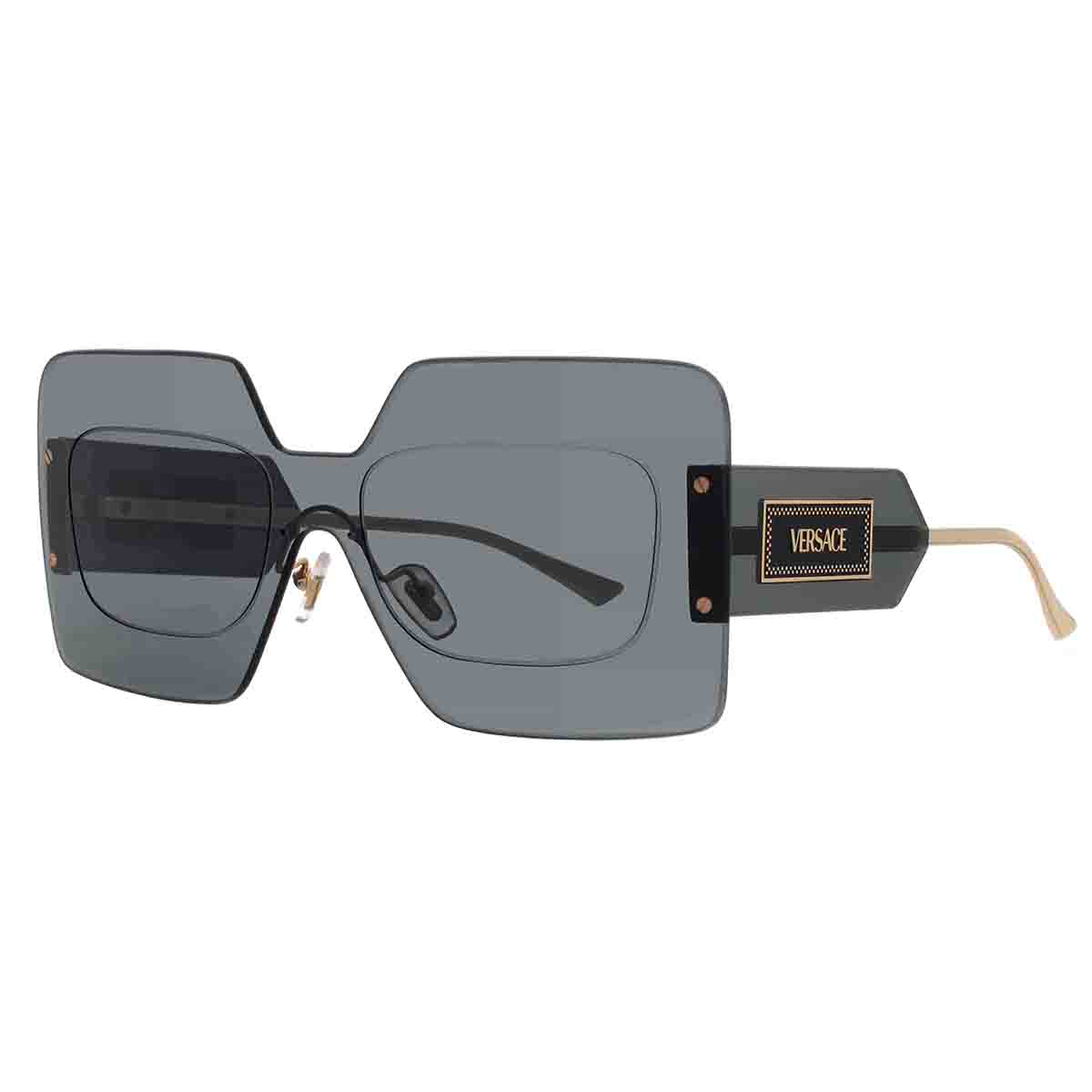 versace grey shield ladies sunglasses ve2277 100287 142 versace grey shield ladies sunglasses ve2277 100287 142