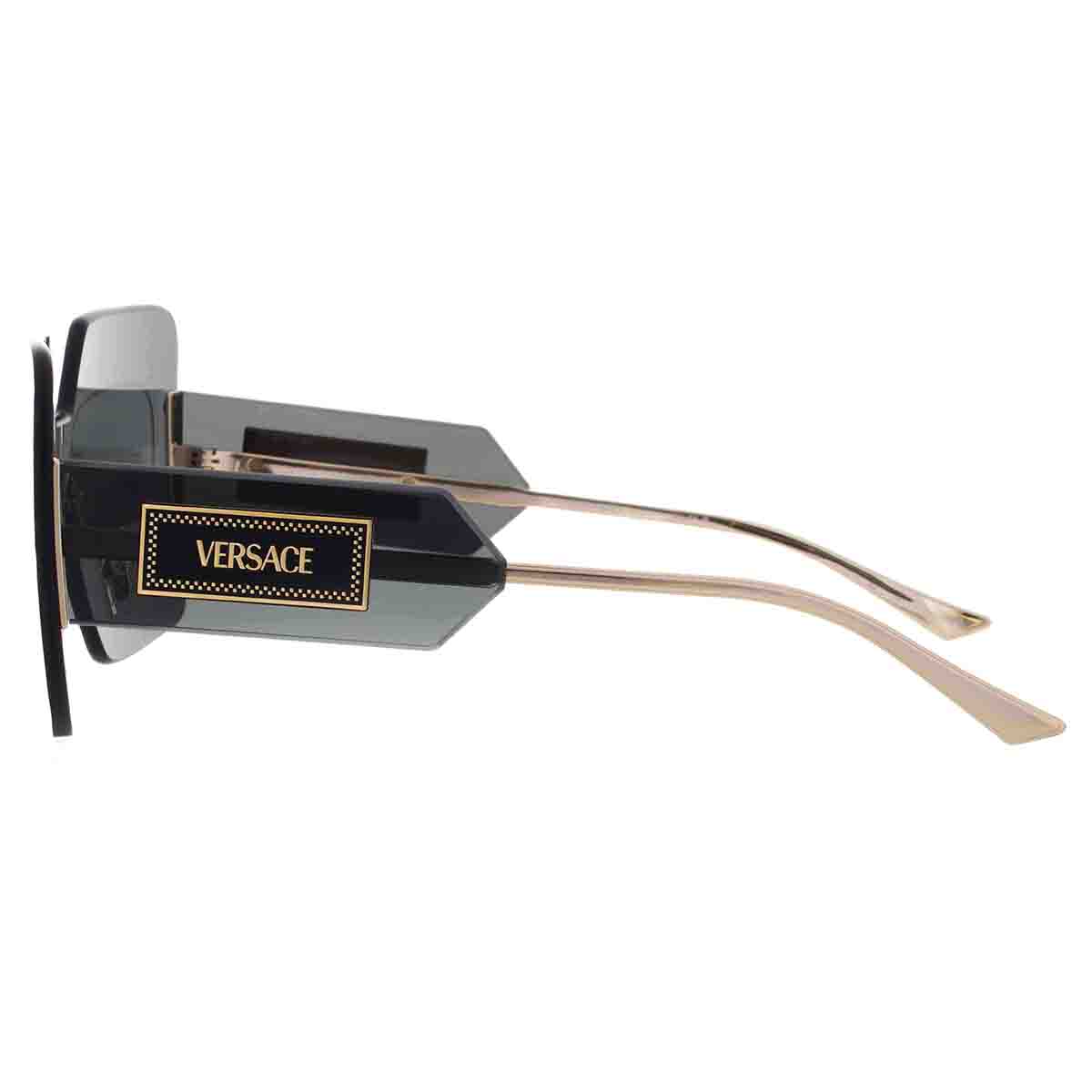 versace grey shield ladies sunglasses ve2277 100287 142 versace grey shield ladies sunglasses ve2277 100287 142