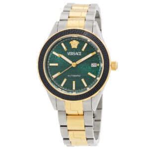 Витрина versace hellenyium automatic green dial men's watch veqca0524