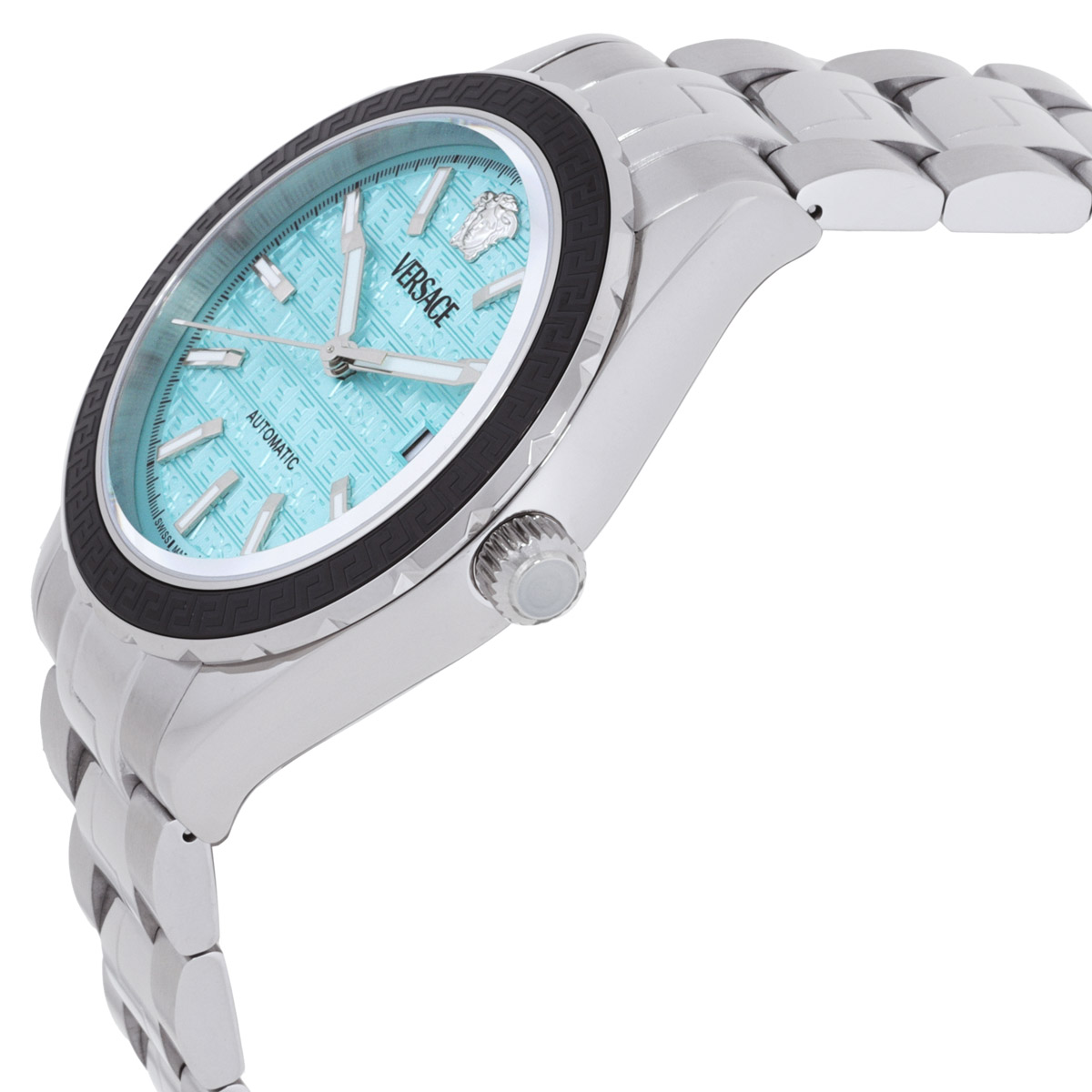 versace hellenyium automatic turquoise dial men's watch veqca0324 versace hellenyium automatic turquoise dial men's watch veqca0324