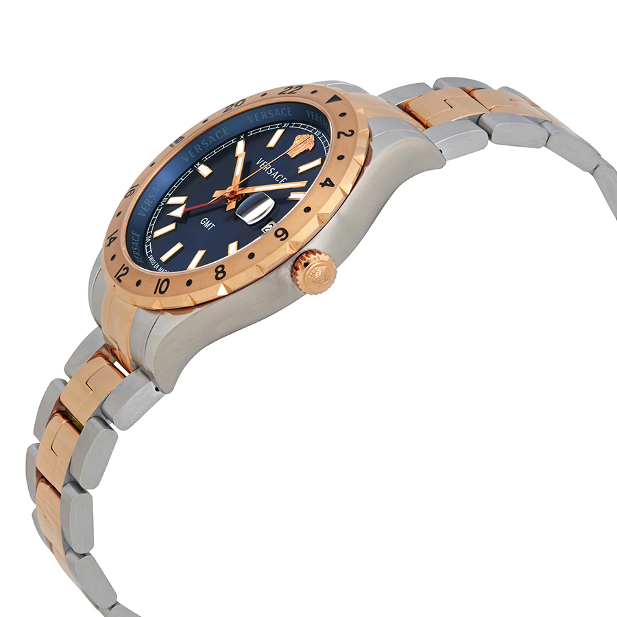versace hellenyium gmt blue dial men's watch v11060017 versace hellenyium gmt blue dial men's watch v11060017