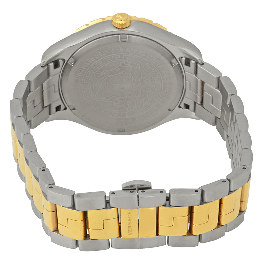 versace hellenyium brown dial two tone men's watch v11040015 versace hellenyium brown dial two tone men's watch v11040015