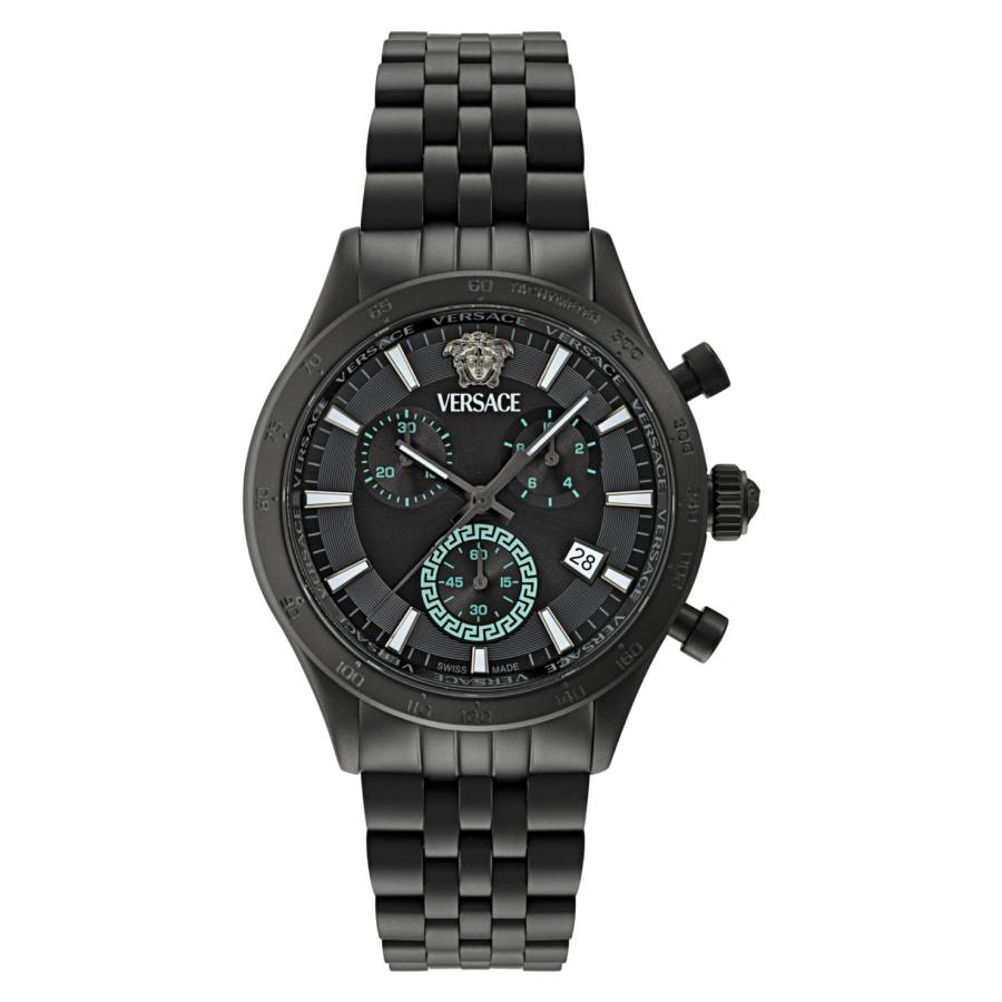 versace hellenyium chronograph quartz black dial watch vecfa0624 versace hellenyium chronograph quartz black dial watch vecfa0624