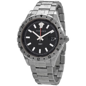 Витрина versace hellenyium gmt black dial men's watch v1102 0015