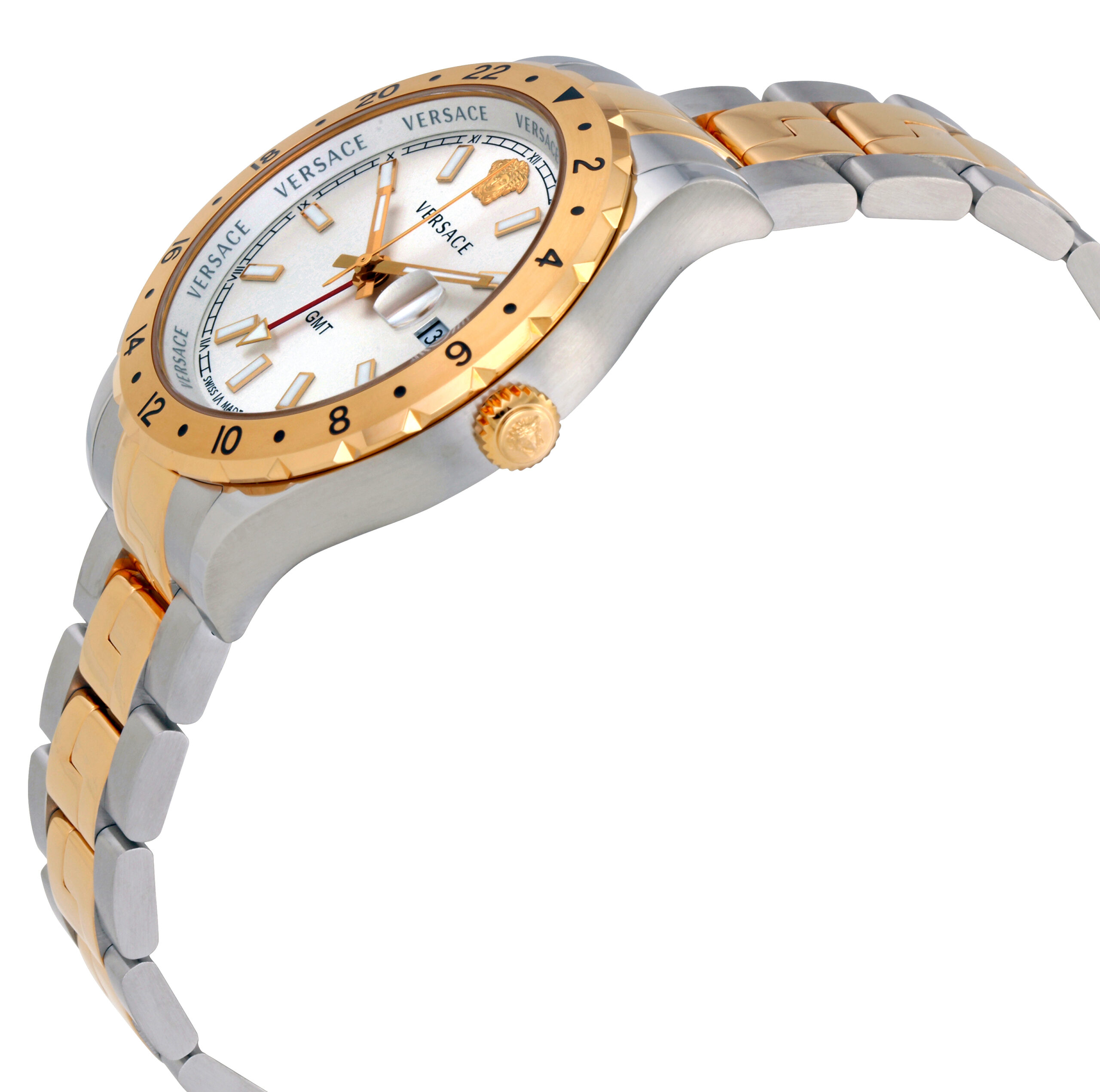 versace hellenyium gmt silver dial men's watch v1103 0015 versace hellenyium gmt silver dial men's watch v1103 0015