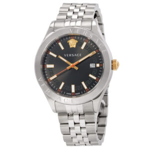Витрина versace hellenyium quartz black dial men's watch vevk00420