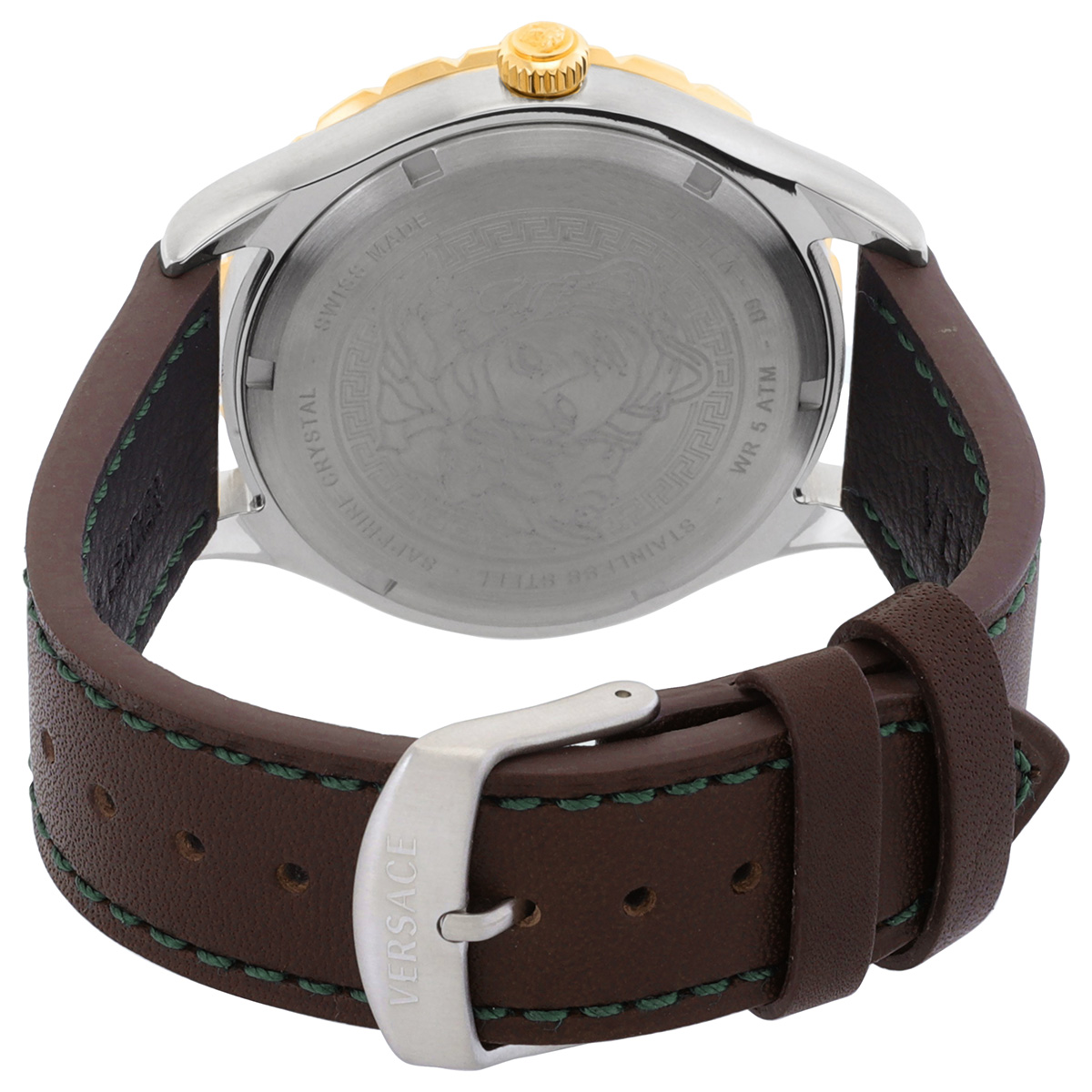 versace hellenyium quartz green dial men's watch v11090017 versace hellenyium quartz green dial men's watch v11090017