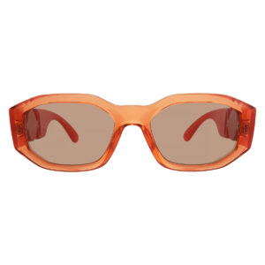 Витрина versace light brown geometric men's sunglasses ve4361 552763 53