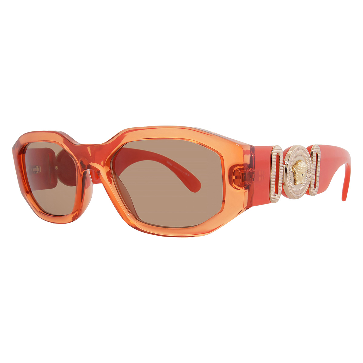 versace light brown geometric men's sunglasses ve4361 552763 53 versace light brown geometric men's sunglasses ve4361 552763 53