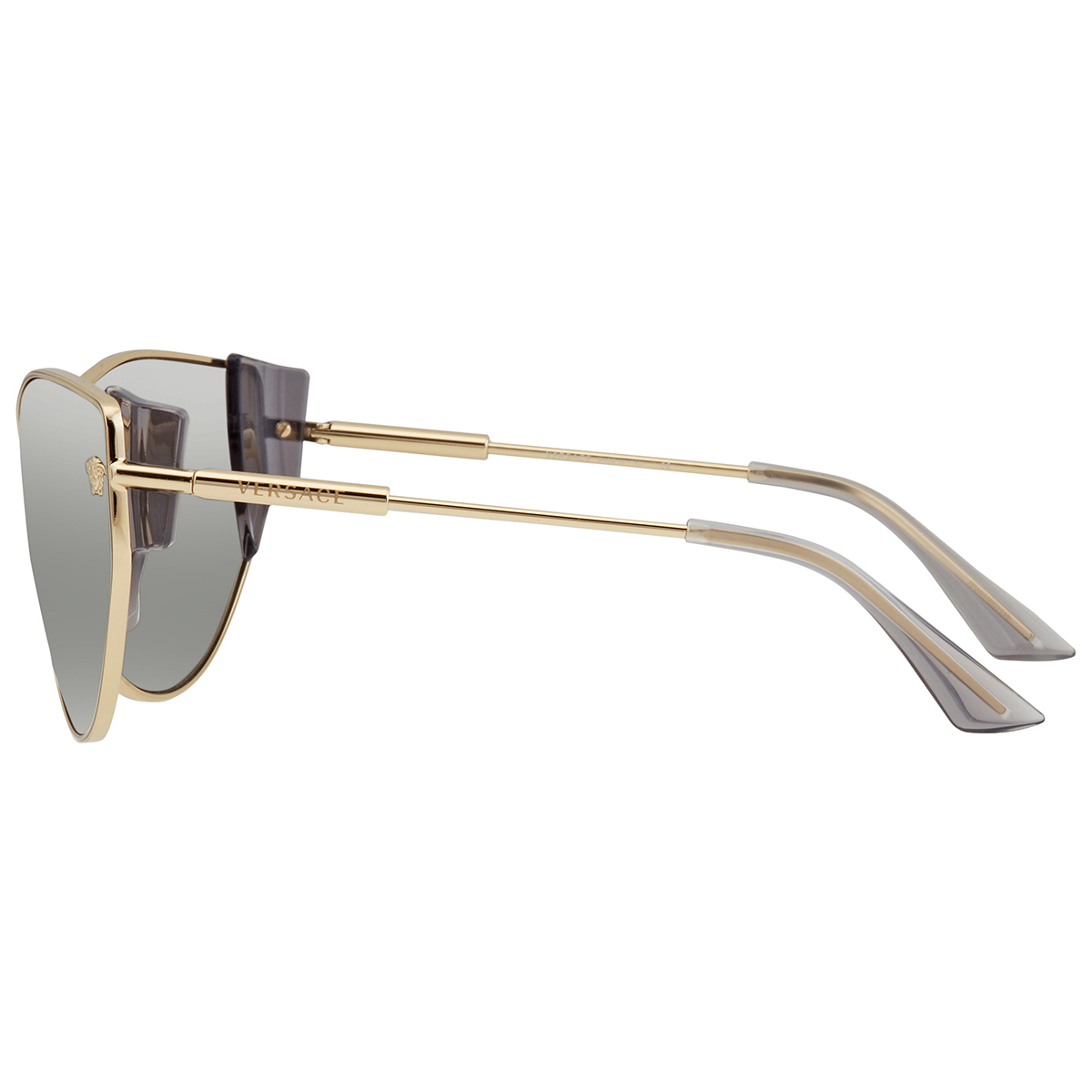 versace light gray mirrored silver cat eye ladies sunglasses ve2239 12526g 147 versace light gray mirrored silver cat eye ladies sunglasses ve2239 12526g 147
