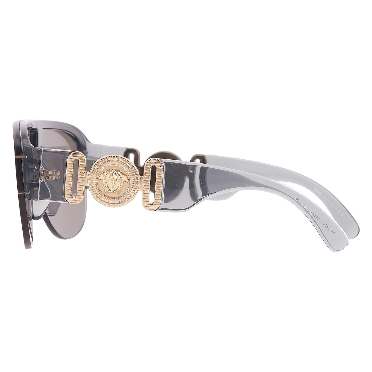versace light grey mirror silver shield men's sunglasses ve4391 311/6g 148 versace light grey mirror silver shield men's sunglasses ve4391 311/6g 148