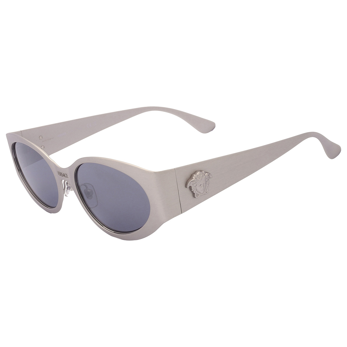 versace light grey mirrored black oval ladies sunglasses ve2263 12666g 56 versace light grey mirrored black oval ladies sunglasses ve2263 12666g 56
