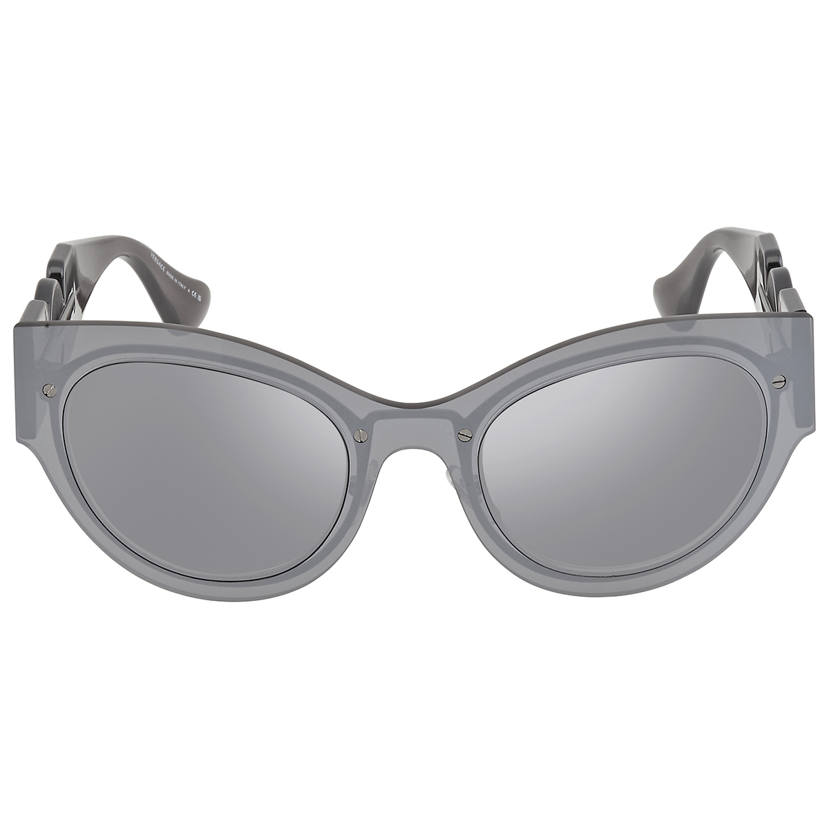 versace light grey mirrored silver cat eye ladies sunglasses ve2234 10016g 53 versace light grey mirrored silver cat eye ladies sunglasses ve2234 10016g 53