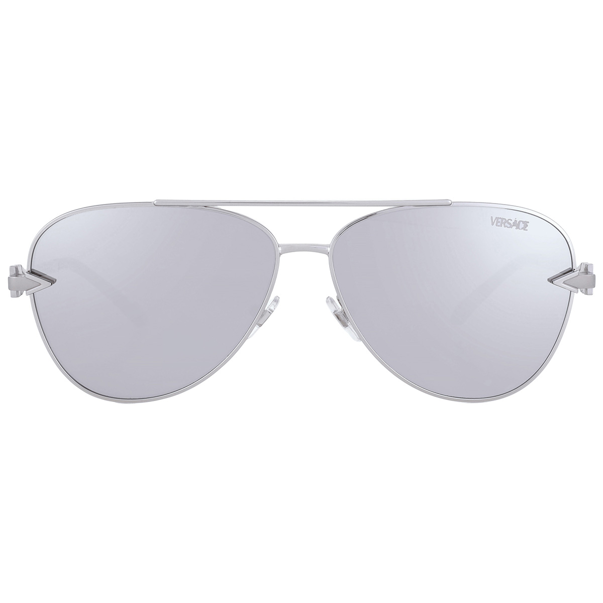 versace light grey silver mirror pilot men's sunglasses ve2283 10006g 61 versace light grey silver mirror pilot men's sunglasses ve2283 10006g 61