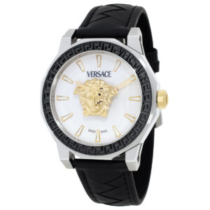 Витрина versace medusa deco quartz silver dial men's watch ve9i00124