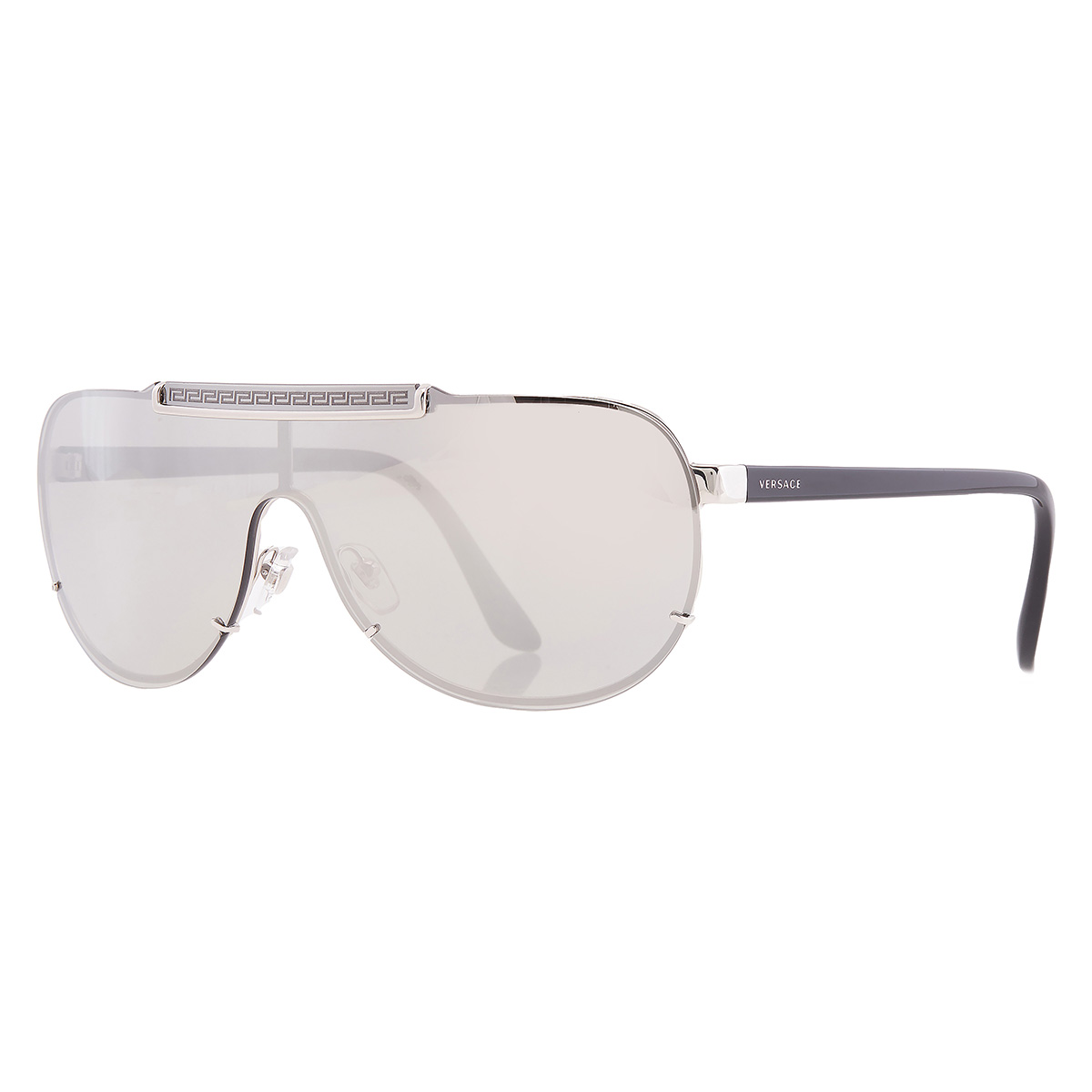 versace mirror silver shield men's sunglasses ve2140 10006g 140 versace mirror silver shield men's sunglasses ve2140 10006g 140