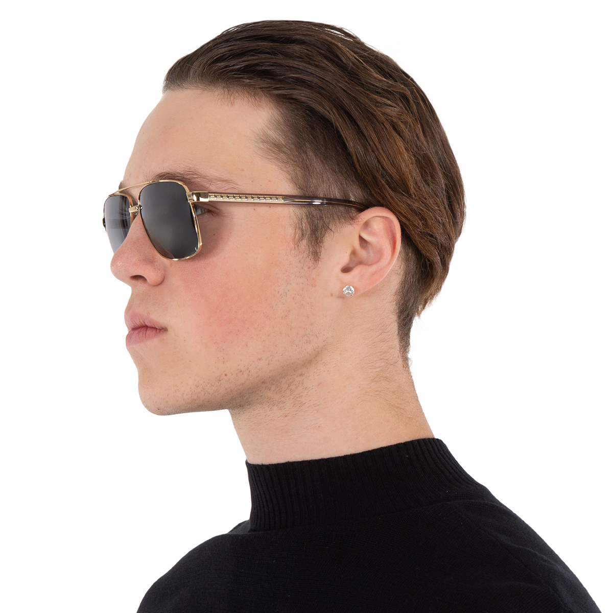 versace polarized dark grey mirror silver navigator men's sunglasses ve2174 1002z3 59 versace polarized dark grey mirror silver navigator men's sunglasses ve2174 1002z3 59