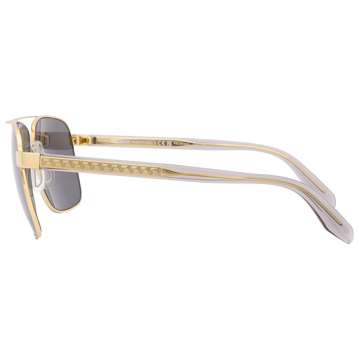 versace polarized dark grey mirror silver navigator men's sunglasses ve2174 1002z3 59 versace polarized dark grey mirror silver navigator men's sunglasses ve2174 1002z3 59