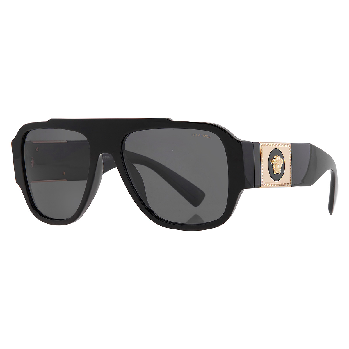 versace polarized grey navigator men's sunglasses ve4436u gb1/81 57 versace polarized grey navigator men's sunglasses ve4436u gb1/81 57